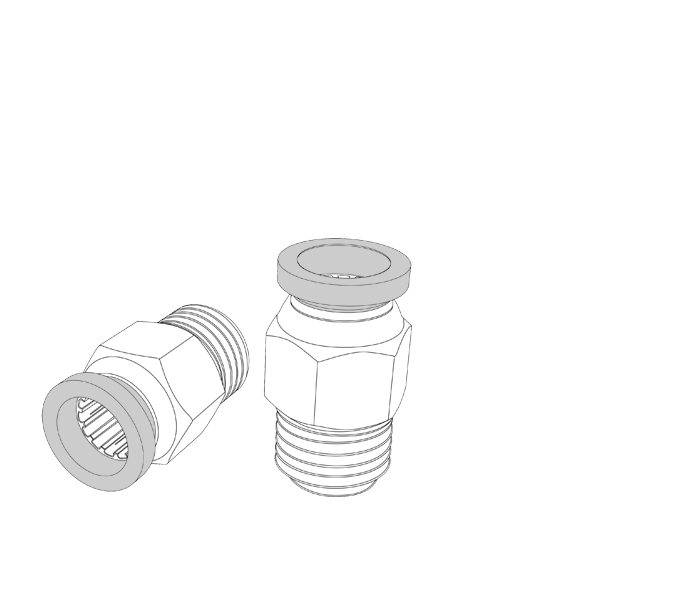 Racord pneumatic cu împingere